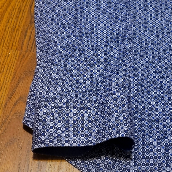 Soul of London Men's Dress Shirt 16.5 | Blue Pattern | Modern Fit - Picture 5 of 7
